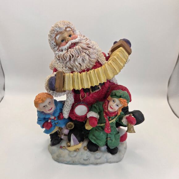 Lot of 4 Santa Claus Figurines – Resin Christmas Holiday Décor - Picture 6 of 16